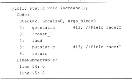 increase方法字节码