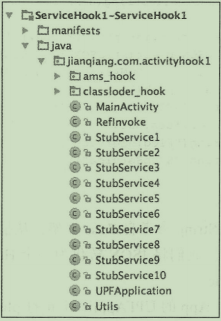 StubService占位示意